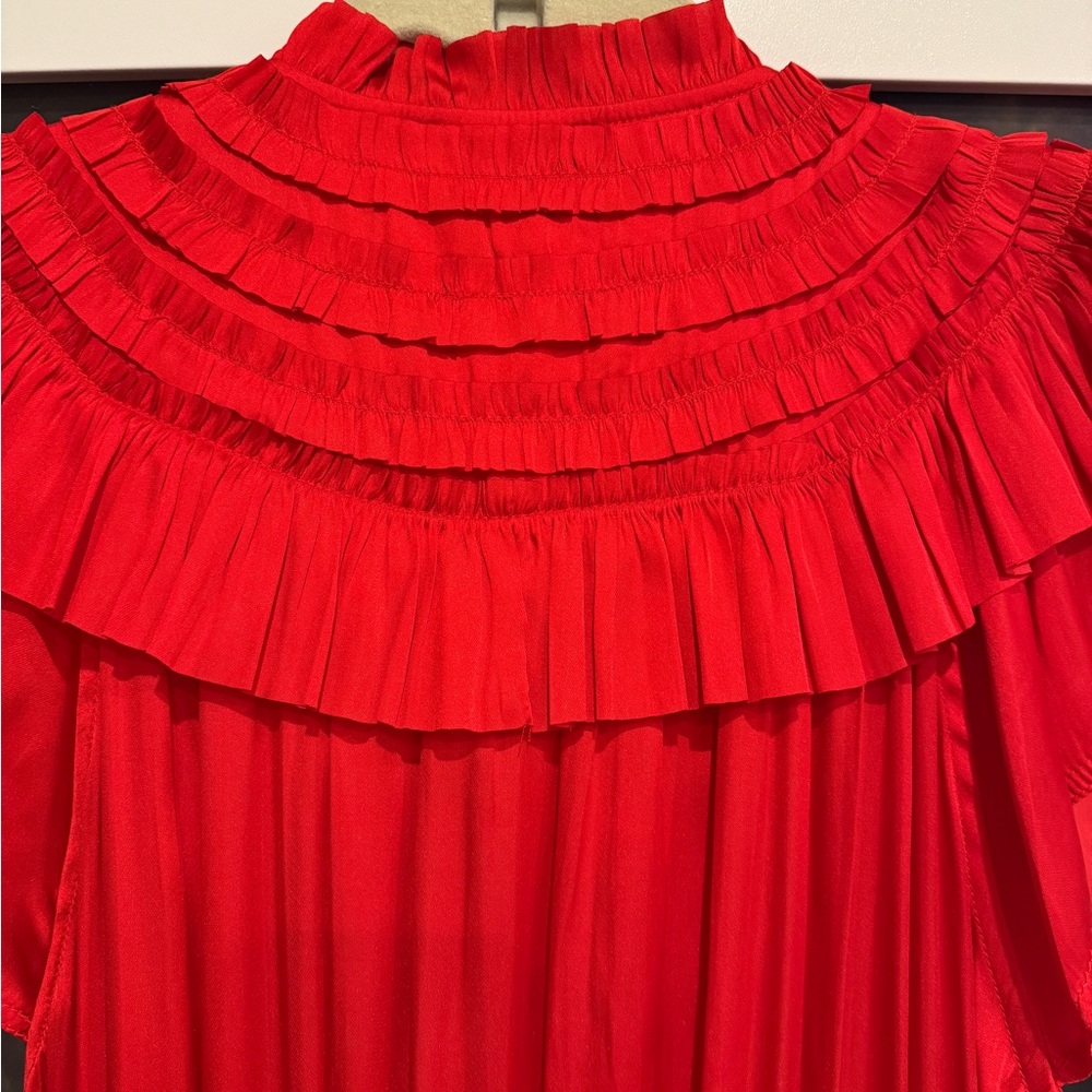 Reset Red Ruffled Dress - Picture 7 of 7